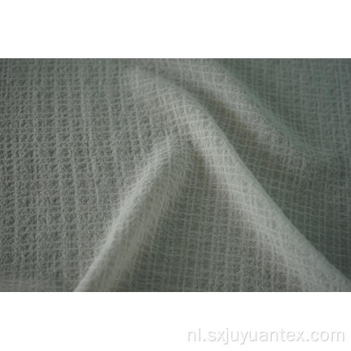 Polyester 4-way spandex crinkle check geverfde stof